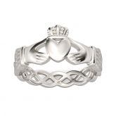 Simple Claddagh Stainless Steel Men's Band