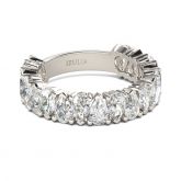 Classic Pear Cut Sterling Silver Women's Band