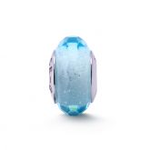 Lake Green Faceted Glass Charm