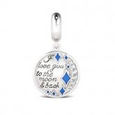 I Love You to the Moon and Back Sterling Silver