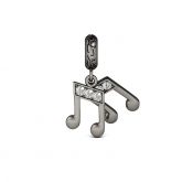 Musical Note Pendant Sterling Silver