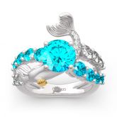 "Goddess of the Sea" Sterling Silver Mermaid Ring