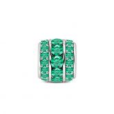 May Birthstone Charm Sterling Silver