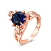Jeulia Rose Gold Tone Dragon Ring