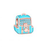 Cute Backpack Charm Sterling Silver