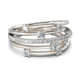 Starry Sterling Silver Cocktail Ring