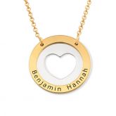 Engraved Heart Sterling Silver Necklace