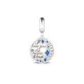 I Love You to the Moon and Back Sterling Silver
