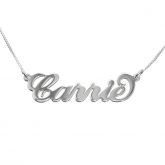 Silver Simple Style Name Necklace