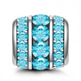 December Birthstone Charm Sterling Silver