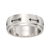 Rotatable Arrow Stainless Steel Men's Band
