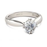 Classic Round Cut Sterling Silver Ring