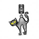 Black Cat Pendant Sterling Silver