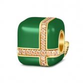 Chic Christmas Gift Box Charm Sterling Silver