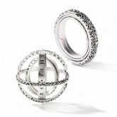 Jeulia Astronomical Sphere Sterling Silver Ring (With A Free Chain)