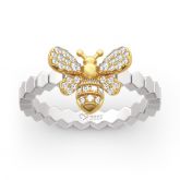 Bee Design Sterling Silver Ring