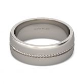 Jeulia Classic Titanium Steel Men's Band
