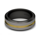 Jeulia Two Tone Titanium Steel Men's Band