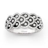 Jeulia Japanese Koinobori Inspired Sterling Silver Ring