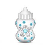 "A Special Bottle Only for Baby and Mom" Sterling Silver Charm