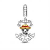 "Looking for Treasure" One Piece Sterling Silver Dangle Charm