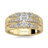 Jeulia Classic Round Cut Sterling Silver Ring