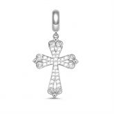 "Amen, God Bless You" Jesus Cross Sterling Silver Dangle Charm