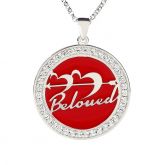 Jeulia Straight To My Heart Personalized Sterling Silver Necklace