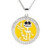 Jeulia Jack Skull Personalized Sterling Silver Necklace