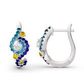 Jeulia The Starry Night Inspired Sterling Silver Earrings