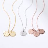 Initial Necklace Sterling Silver