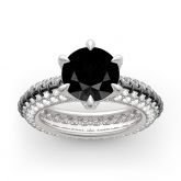 Vintage Round Cut Sterling Silver Ring