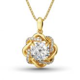 Jeulia Knot of Love Sterling Silver Necklace