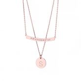 Jeulia Initial Personalized Sterling Silver Necklace