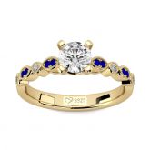 Jeulia Classic Round Cut Sterling Silver Ring