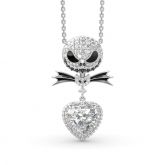 Jeulia The Nightmare Before Christmas Jack Skellington Sterling Silver Necklace