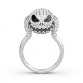 Jeulia The Nightmare Before Christmas Jack Skellington Sterling Silver Ring