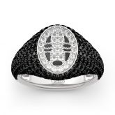 Jeulia "Lonely Spirit" inspired Sterling Silver Ring
