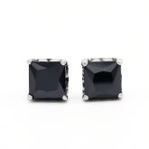 Jeulia Punk Hip-Hop Men's Titanium Steel Stud Earrings