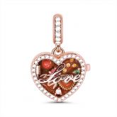 "A Box Of Love" Sterling Silver Locket Charm Pendant
