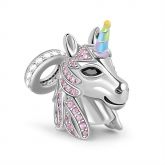 "Sweet Dream" Unicorn Pendant Sterling Silver Charm