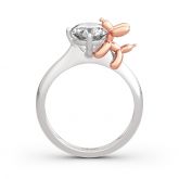 Jeulia "Balloon Dog" Round Cut Sterling Silver Ring