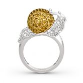 Jeulia "Dream Garden" Snail Design Sterling Silver Ring