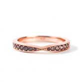 Jeulia Simple Design Round Cut Sterling Silver Women's Band