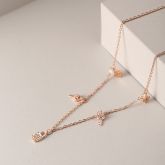 Jeulia "Lock up Her Heart" Sterling Silver Necklace