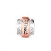 Two Tone Friends Charm Sterling Silver