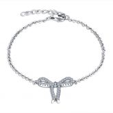 Bowknot Design Sterling Silver Bracelet