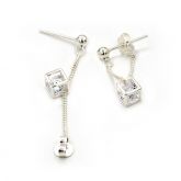 Cubic Sterling Silver Earring Drops