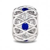 Infinity Stones Charm Sterling Silver