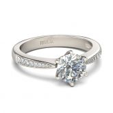 Classic Round Cut Sterling Silver Ring